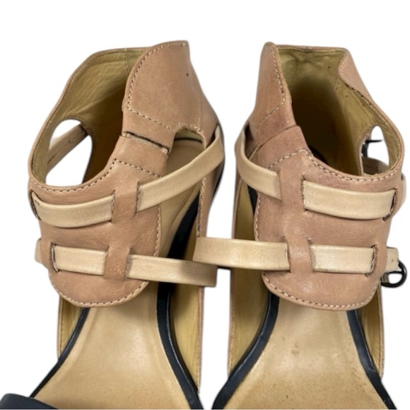 AllSaints Spitalfields Jacks Place high-heel sandals leather & metallic stiletto - Picture 9 of 13